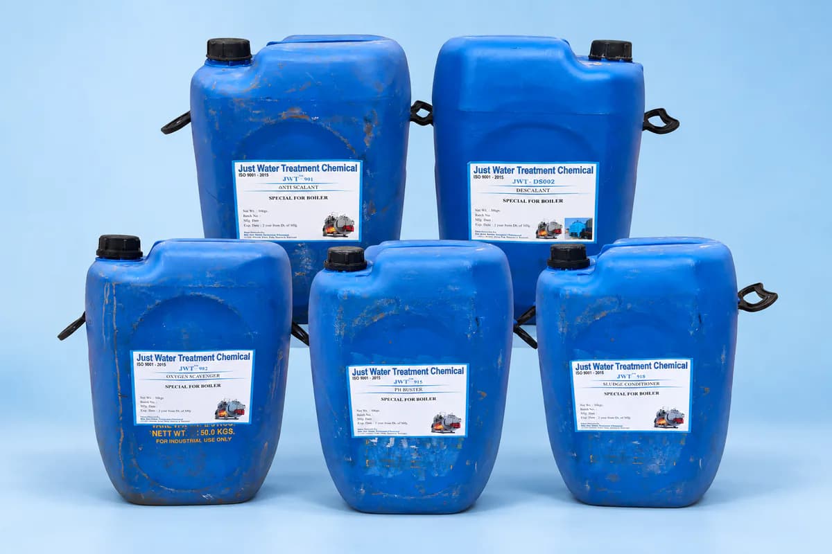 Boiler water treatment chemical range