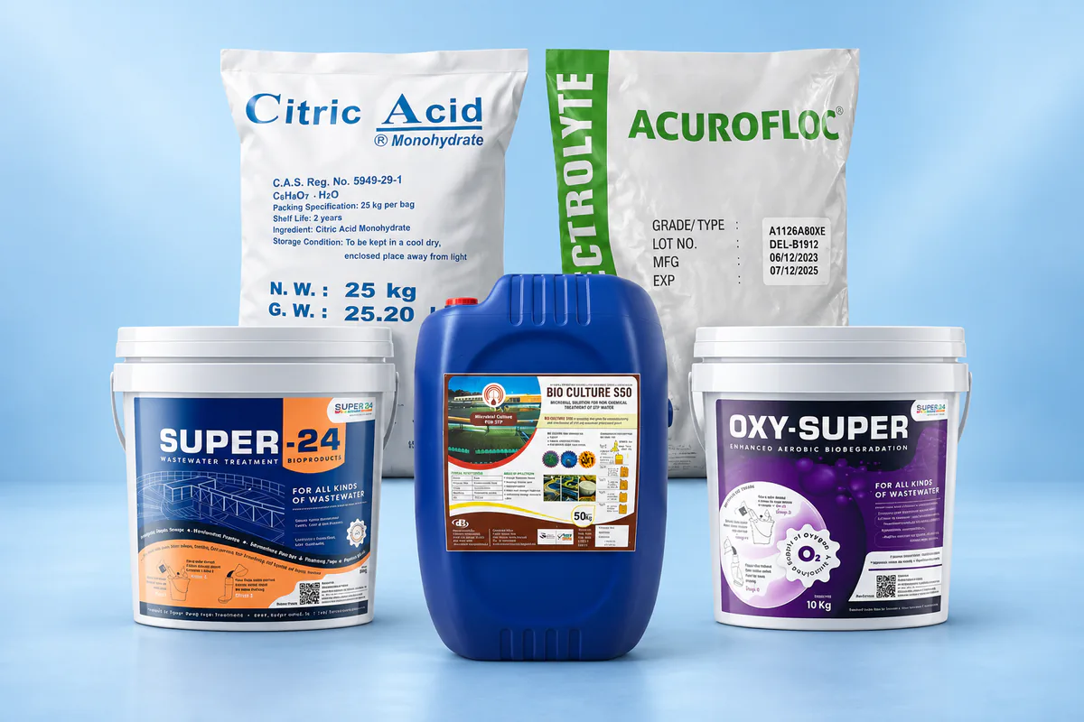 ETP and STP treatment chemical range