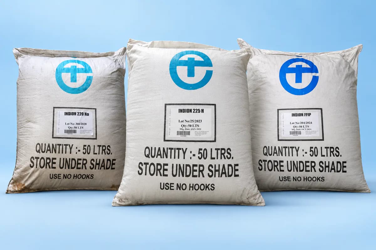 Ion exchange resin for water softener and DM plants
